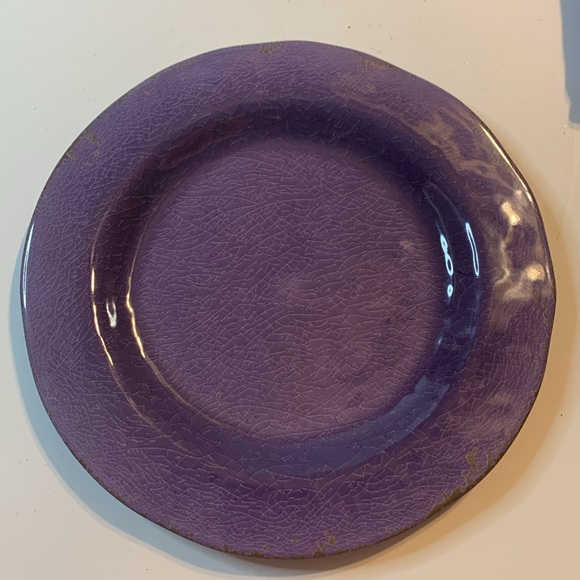 Hobby Lobby Purple Table Runner 14x72 in.2 11x11 Large Plates 2 small 9x9 Used - Picture 5 of 9